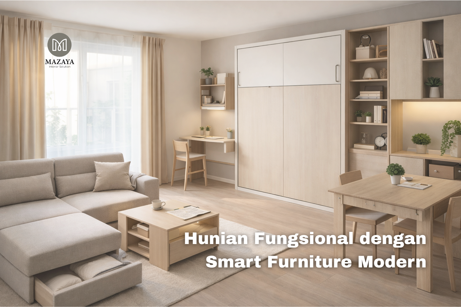 You are currently viewing Hunian Fungsional dengan Smart Furniture Modern